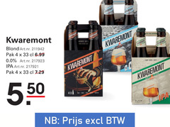 klik op dit plaatje voor een vergroting en voor vergelijkbare aanbiedingen gerelateerd aan
kwaremont speciaalbieren 4 33 blond pak 0.0 adventure kwaremont speciaalbieren 4 33 blond pak 0.0 adventure