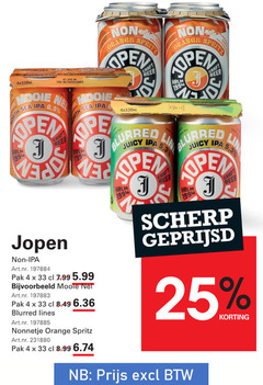  jopen speciaalbieren 4 25 33 netherlands sea 6 5 craft beer pak 5.99 nel blurred lines nonnetje orange spritz open juicy 3 blu scherp geprijsd 