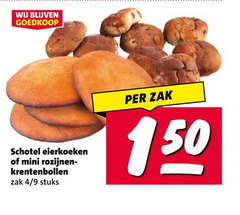 klik op dit plaatje voor een vergroting en voor vergelijkbare aanbiedingen gerelateerd aan
150 schotel eierkoeken mini rozijnen krentenbollen zak 4 9 stuks 150 schotel eierkoeken mini rozijnen krentenbollen zak 4 9 stuks