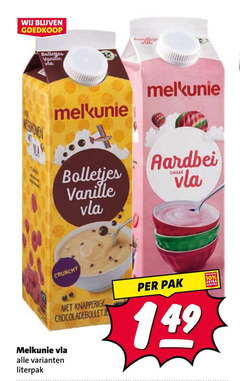 10 bolletjes melkunie vanille vla www aardbei crunchy knapperige pak 