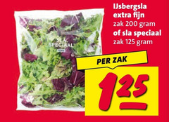  ijsbergsla 200 fijn zak sla 