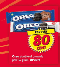  80 oreo creme pak cent double brownie 