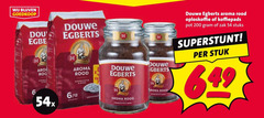  douwe egberts koffiepads oploskoffie 6 200 aroma rood roc rom 12 rond fa pot zak stuks stuk 