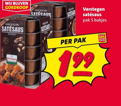  5 10 kant origineel satesaus pak verstegen bakjes 