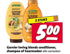 2 10 500 garnier loving blends stuks conditioner shampoo haarmasker 