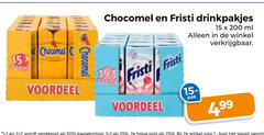  1 2 15 25 33 50 200 200ml chocomel voordeel fristi drinkpakjes ml pak 2e halve artikel 