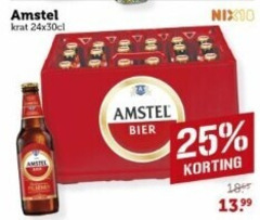  amstel krat bier 25 24x30cl 