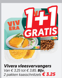 klik op dit plaatje voor een vergroting en voor vergelijkbare aanbiedingen gerelateerd aan
1 2 anta stuks vivera vleesvervangers pakken kaasschnitzels 1 2 anta stuks vivera vleesvervangers pakken kaasschnitzels