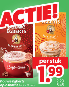  douwe egberts oploskoffie 8 10 25 maitres anno verwenkoffie mcafee gourmand cafe rijke melkschuimlaag avec mousse lait cappuccino pak stuks latte stuk 1 99 