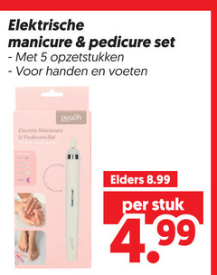 klik op dit plaatje voor een vergroting en voor vergelijkbare aanbiedingen gerelateerd aan
5 elektrische manicure pedicure opzetstukken handen voeten electric peach elders stuk 5 elektrische manicure pedicure opzetstukken handen voeten electric peach elders stuk