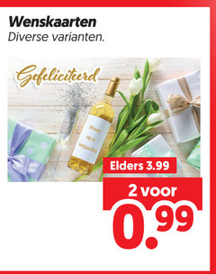  wenskaarten 2 verjaardag elders 3.99 