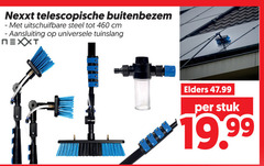 klik op dit plaatje voor een vergroting en voor vergelijkbare aanbiedingen gerelateerd aan
nexxt telescopische buitenbezem uitschuifbare steel cm aansluiting universele tuinslang elders stuk nexxt telescopische buitenbezem uitschuifbare steel cm aansluiting universele tuinslang elders stuk