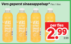  1 1000 vers geperst sinaasappelsap fles liter sinaas appelsap ml 3.99 