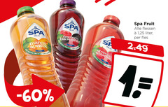  1 100 spa fruit mango apricot still natural origin calorie raspberry blackcurrant strawberry flessen 25 liter fles 