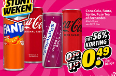 fanta fernandes sprite fuze tea frisdrank ice 5 13 weken orange calorie sap new taste co original refreshing suriname bouquet cherry sparkling zero sugar coca cola blikjes 0.25 liter blikje 