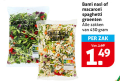  450 macaroni spaghetti groenten bami nasi zakken zak peper 