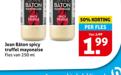  jean baton mayonaise 50 250 spicy truffel fles ml 3.99 