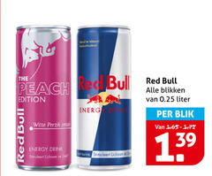  red bull energiedrank koolzuurhoudend peach edition witte perzik energy dr drink stimuleert lichaam at tourine ge blikken 0.25 liter blik 