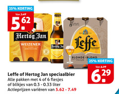  leffe hertog jan blikjes bier speciaalbieren 4 6 25 weizener aromatisch fris anno blonde blond speciaalbier pakken liter varieeren 