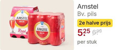  amstel blikjes bier rosee pils 2e halve stuk 