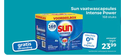  100 sun vaatwascapsules intense power stuks verzending effectief capsule 