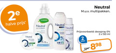  neutral deodorant douchegel 2 150 2e multipakken halve deospray ml 