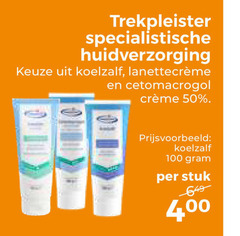  50 100 400 trekpleister specialistische huidverzorging koelzalf cetomacrogol stuk 