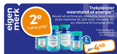  2 12 120 merk 2e halve trekpleister weerstand energie echinacea kurkuma levertraan vitamine q10 b complex stuks 