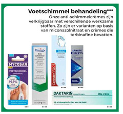  9 20 voetschimmel anti werkzame stoffen basis miconazolnitraat terbinafine bevatten mycosan schimmel canesten creme jonge huid 