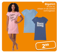  dames bigshirt coffee club loves xl 
