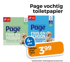  page vochtig toiletpapier fris verzorgend pak schoon 