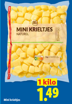  krieltjes 1 chef select mini naturel 1kg kilo 