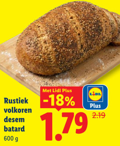  brood 600 rustiek volkoren batard 
