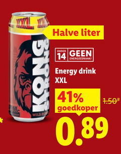  energiedrank 14 wild halve liter energy drink xxl goedkoper 