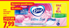  edet toiletpapier 4 10 16 ultra soft goedkoper rollen id textuur wolkenmix deken voelt vertrouwd zacht pak rol vezels groeiend grondstof besparend gebruik 