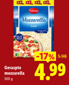 klik op dit plaatje voor een vergroting en voor vergelijkbare aanbiedingen gerelateerd aan
500 xxl for pizza milbona mozzarella grated geraspte 500 xxl for pizza milbona mozzarella grated geraspte