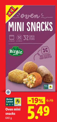  32 300 mini snacks circa stuks bizbiz airfryer beter leven bescherming oven 