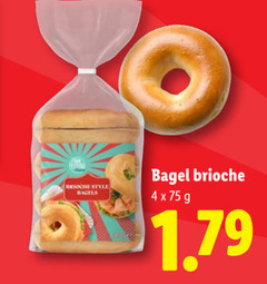  4 brioche style bagels bagel 