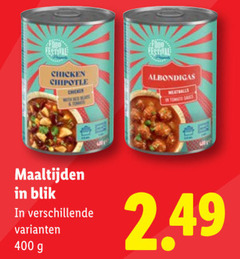  oosterse maaltijd 400 festival chicken chipotle with albondigas meatballs maaltijden blik 