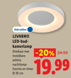  livarno plafondlamp badkamerlamp online led bad kamerlamp dimbaar instelbare wittint nachtlamp functie timer cm 