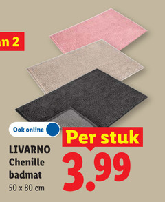klik op dit plaatje voor een vergroting en voor vergelijkbare aanbiedingen gerelateerd aan
2 50 80 online livarno chenille badmat cm stuk 3.99 2 50 80 online livarno chenille badmat cm stuk 3.99