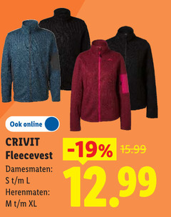  dames vest heren online crivit fleecevest damesmaten l herenmaten xl 