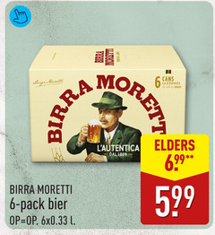  birra moretti blikjes bier 6 46 luigi beer pack elders 