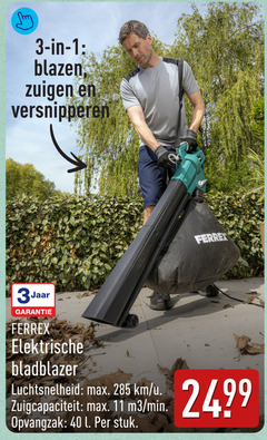 klik op dit plaatje voor een vergroting en voor vergelijkbare aanbiedingen gerelateerd aan
1 3 11 40 blazen zuigen versnipperen 3jaar ferrex elektrische bladblazer luchtsnelheid zuigcapaciteit min opvangzak l stuk 1 3 11 40 blazen zuigen versnipperen 3jaar ferrex elektrische bladblazer luchtsnelheid zuigcapaciteit min opvangzak l stuk