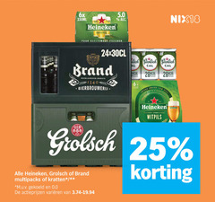  grolsch brand heineken blikjes bier krat 6 25 28 6x 330ml original puur gerstemout pilsener nix18 wylre 24x30cl premium neerlandsch bierbrouwerij b frisse tour mout pils connections multipacks kratten m.u.v gekoeld 0.0 varieeren 