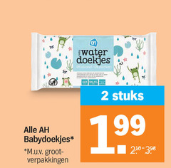  2 60 babydoekjes m.u.v vuilwaterpomp doekjes parfum activ stuks 