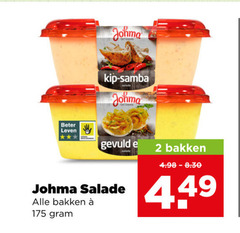  johma salade 2 beter leven kip samba gevuld solade bakken 