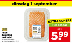  zalmfilet 1 certified farming huid schaal actieprijs kilo scherp 
