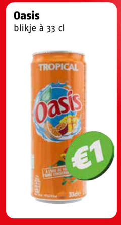 klik op dit plaatje voor een vergroting en voor vergelijkbare aanbiedingen gerelateerd aan
1 33 1800 oasis blikje tropical 1 33 1800 oasis blikje tropical