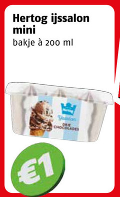  hertog ijsbekers 1 200 ijssalon mini bakje ml chocolades 